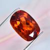 AA++ CERTIFIED 17.95 Ct Natural Orange Sapphire Cushion Cut Loose Gemstone