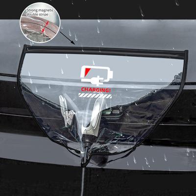 Universal EV Ladegerät Buchse Regen Abdeckung Outdoor Wasserdicht Staubdicht Transparent Ladegerät Schutzhülle Auto Zubehör