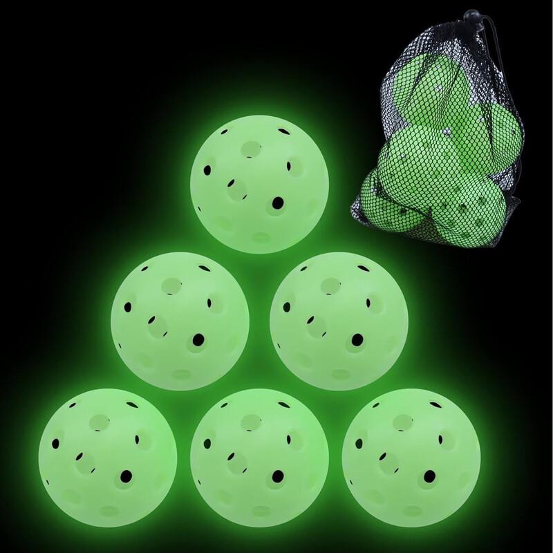 LISM Wooden Pickleball Storage Case with 6 Balls
