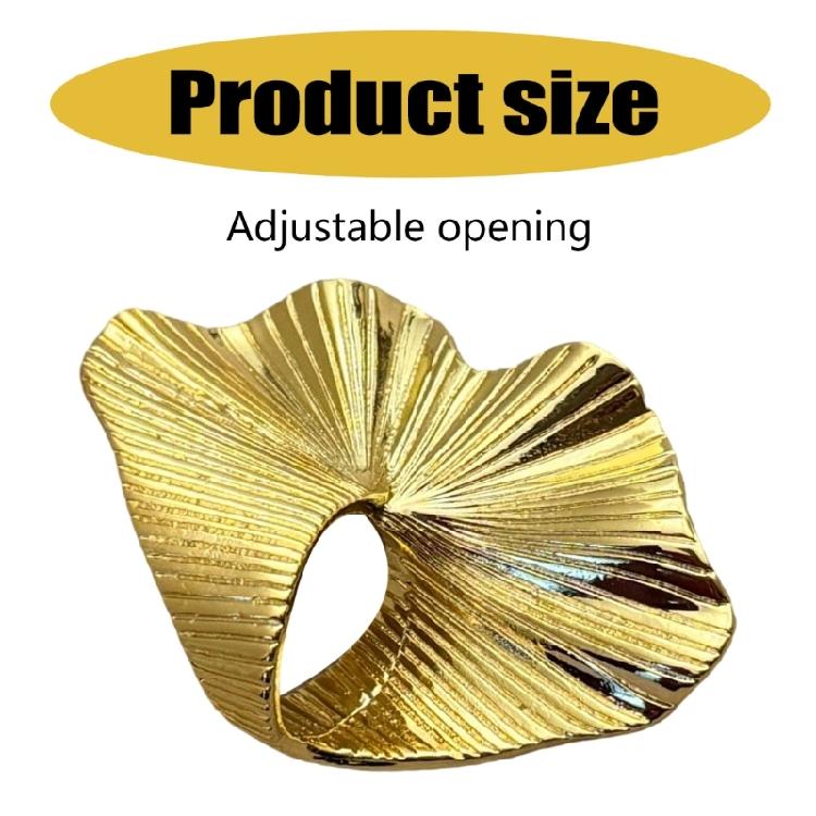 Geometric Gold Sturdy Alloy Knuckles Joint Rings for Trendy Women and Men Featuring Hip Hop Punk Leaves Designs