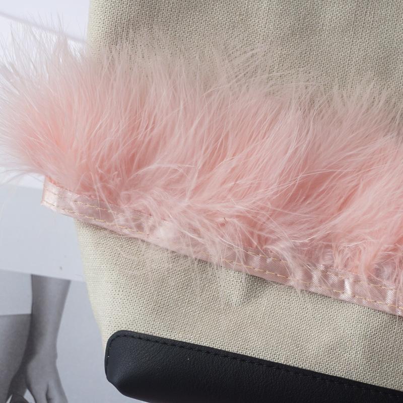 Color Blood Vessel Fleece Feather Cloth Edge Cloth Strip Fleece Cloth Belt Clothing Accessories Diy Car Non-Slip Mat Decorative Material