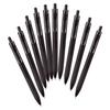 Mitsubishi Pencil One Gel Ballpoint Black 10 Pens Per Box Uni-ball Pen, 0.38mm, Black, Barrel, (UMNS38BK.24)