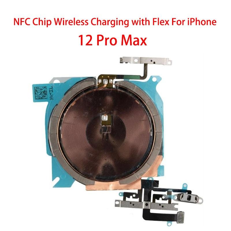 Chip cewki ładowania bezprzewodowego NFC z taśmą głośności Do iPhone 11 Pro Max 12 13 14 X XS XR Panel ładowarki Naklejka