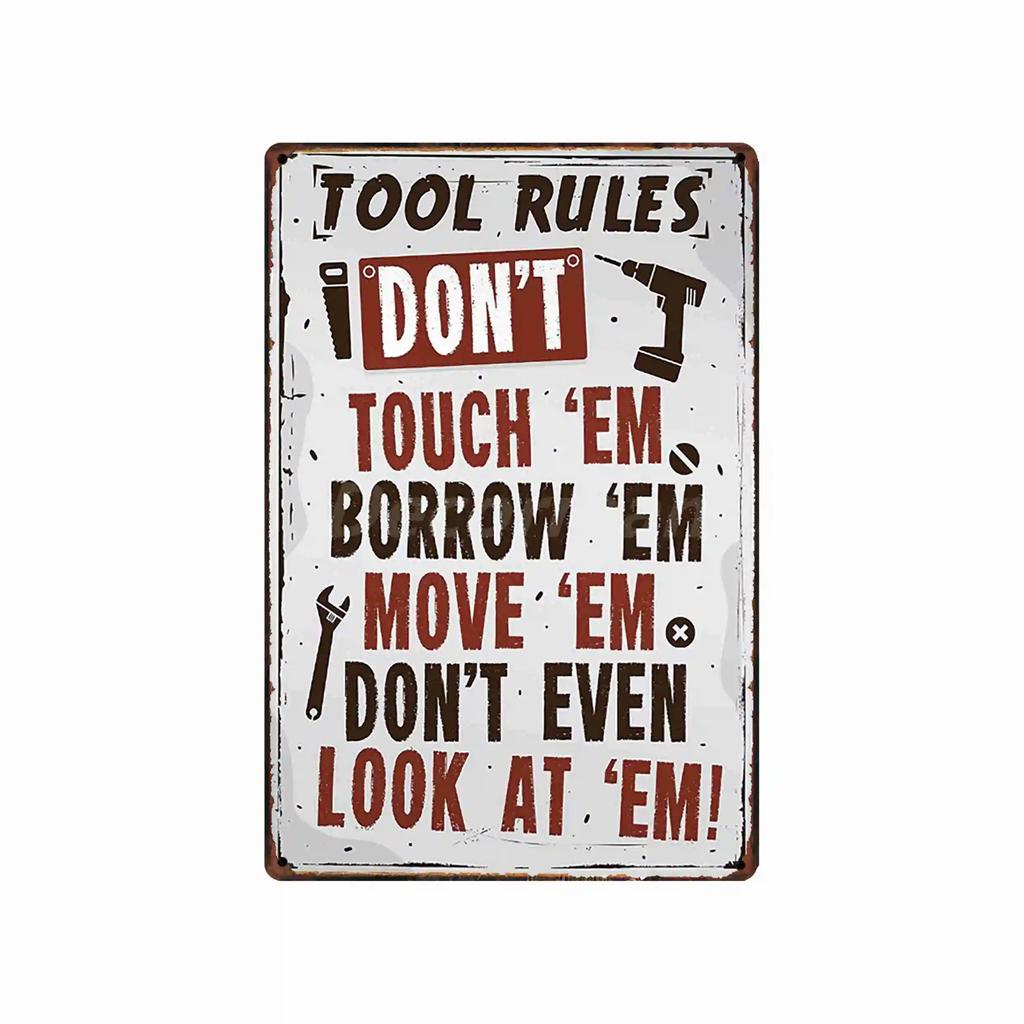 [ DecorMan ] BBQ Kitchen  Metal Signs Custom Wholesale Painting Bar Decor DD-1688