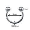 1PC G23 Titanium Nose Rings Lip Eyebrow Piercings Ear Septum Helix Cartilage Piercing Labret Nariz Septum Piercings Body Jewelry