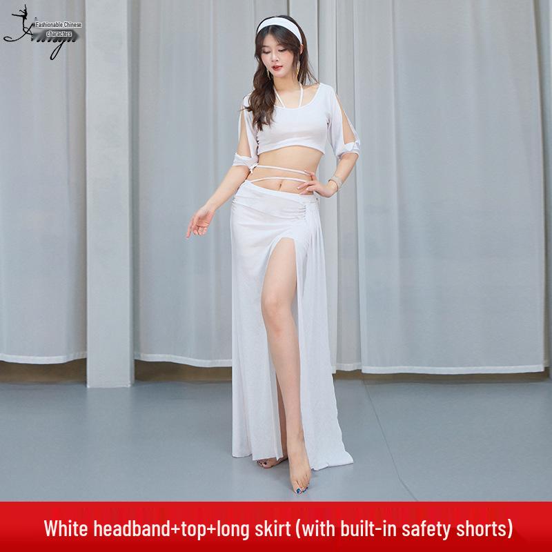 Huayu 2025 Autumn/Winter Belly Dance Costume: Sexy Oriental Dancewear Long Skirt Set