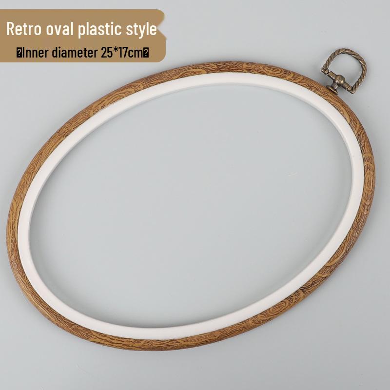 Verstellbarer Mini-Stickrahmen im Bambus-Stil - Handgefertigter Kreuzstich- und Webrahmen