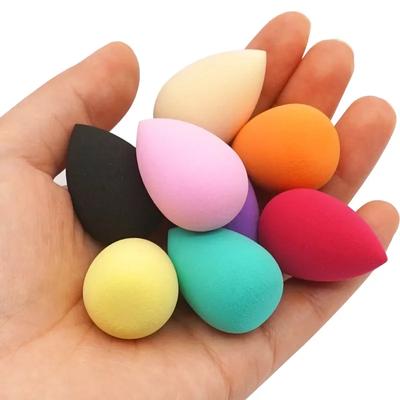 1-8 szt. Mini Gąbka do Makijażu Jajko Gąbka do Makijażu Twarz Uroda Kosmetyczna Puszka do Pudru do Podkładu Kremu Korektora Narzędzie do Blendowania Makijażu