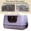 Cat Bedpans Anti Splashing Cat Litter Pan with Scoop  Litter Tray with Lid for Larger Cat Breeds Or Multiple Cat Households