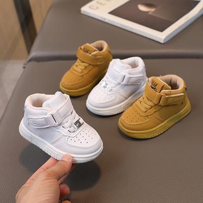 Nuove Scarpe da Ginnastica per Bambini Primavera e Autunno Ragazzi Scarpe Alte da Skate Scarpe Bianche Piccole per Bambine Edizione Coreana Scarpe da Basket alla Moda per Bambini