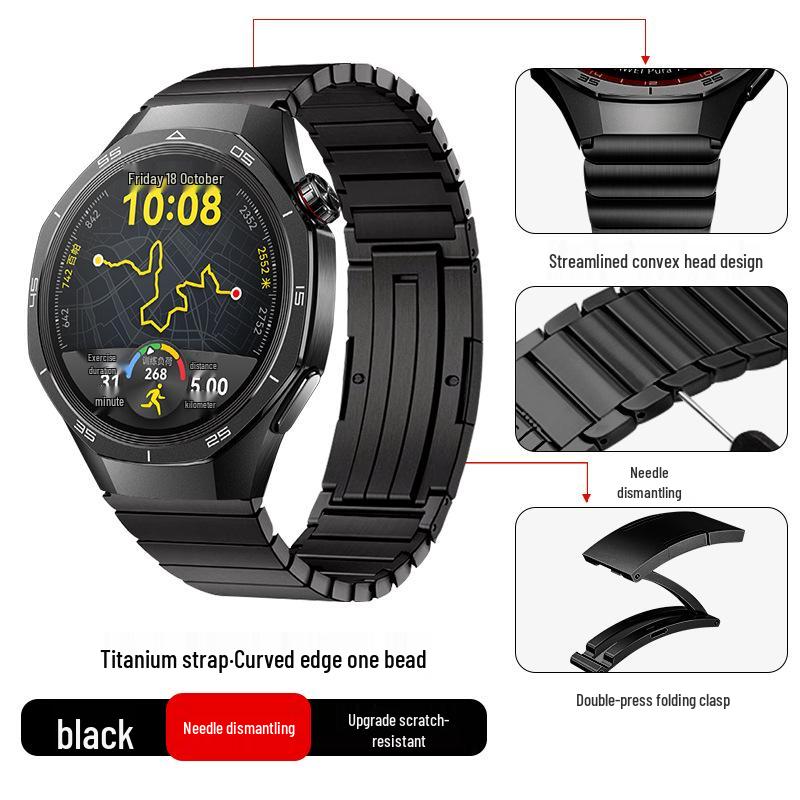 Titanium Alloy Strap for Huawei GT5/Pro GT4/Watch5/4/6 - Business Style Watch Band