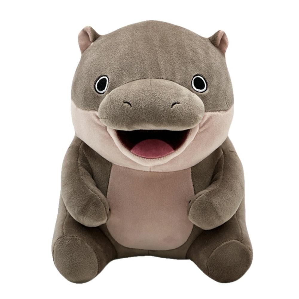 Sitting Posture Moo Deng Plush Toys The Bouncy Pig Pygmy Hippopotamus Pillow  Christmas Gift
