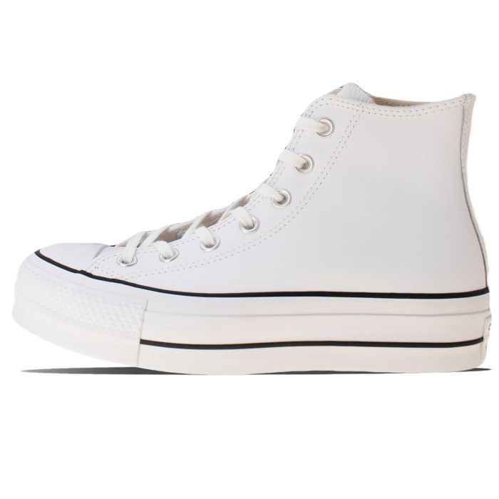 Converse Chaussures Chuck Taylor All Star Lift Leather Hi Blanc - 561676C