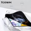 TOSWIM Swimming Bag, Dry And Wet Separation, Waterproof Storage Bag, Crossbody Fitness Bag, Silver