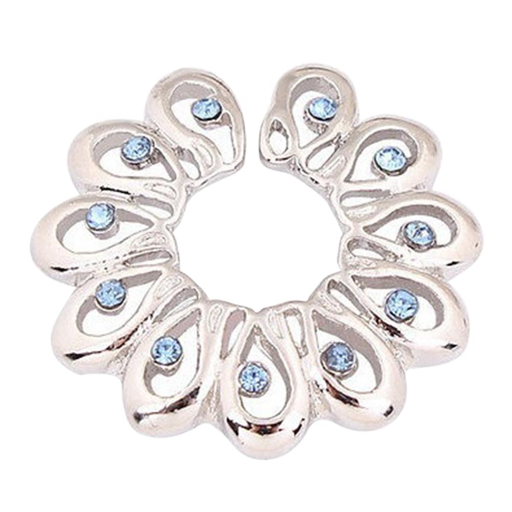 Schmuck Brustwarzenring Brustnagel Anti-Allergie mit Diamantblumenform Weihnachtsgeschenke