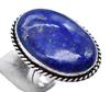 Lapis Lazuli Natural Gemstone Antique Silver Plated Ring US Size-6.75 A 379