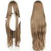 Parrucca Cosplay Lunga Dritta 100CM Multicolore Rosa Biondo Nero Parrucca Costume Anime Parrucca Cos Sintetica Universale Parrucca per Uso Quotidiano Feste