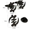 Fengzi Brooch Cufflinks Autumn Hot Item Creative Personality Cutting Design Stainless Steel Material Exquisite Accessories