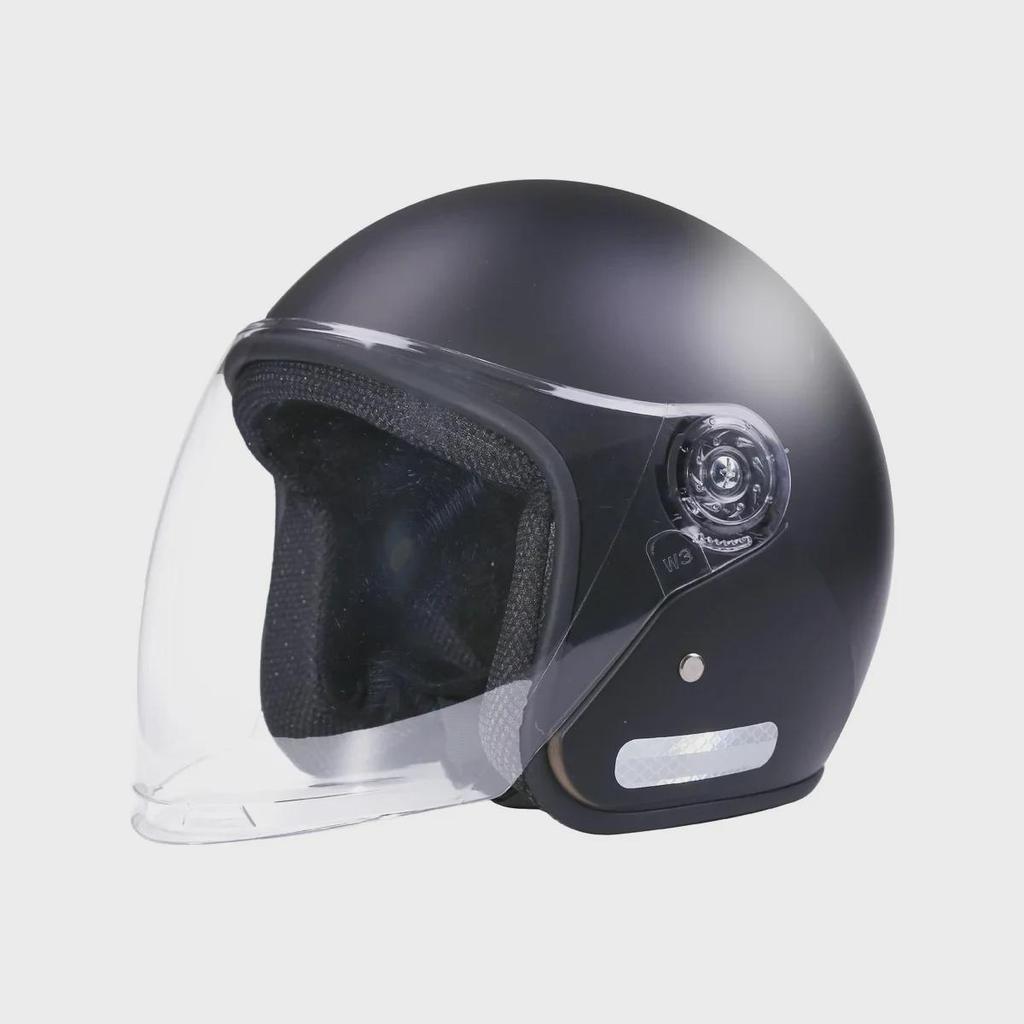 "3C Certified Motorcycle Helmet - Unisex, All-Season, Winter Warm, Half Helmet"