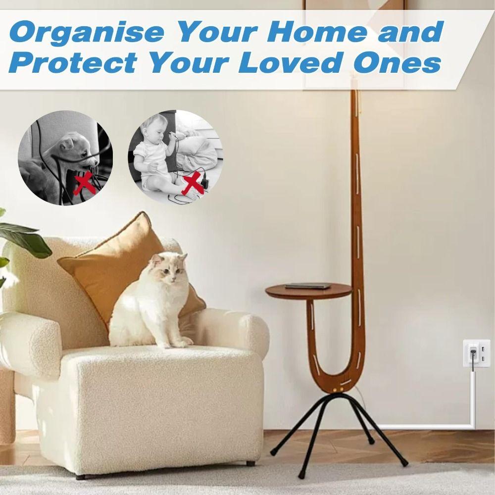 Professioneller selbstklebender Kabelschacht Wandmontage-Kabelkanal Kabelabdeckung PVC Flexibler Kabelverstecker Home Office