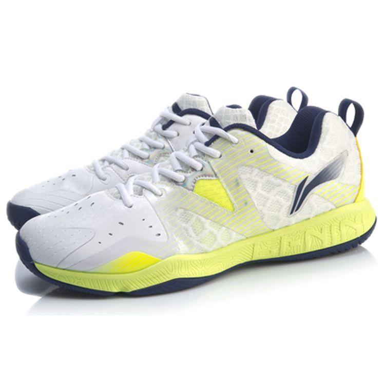 Li-Ning Synthetic Leather Wear-Resistant Breathable Lightweight Low-Top Badminton Shoes Unisex Shoes Standard-White AYTQ003-1