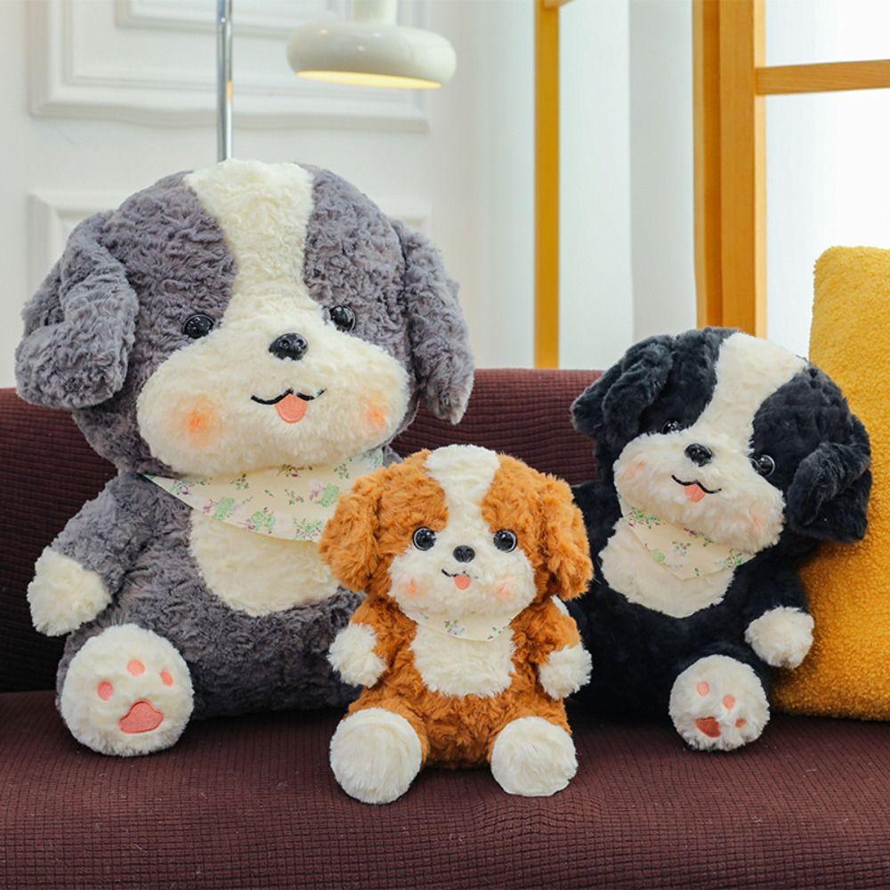 Soft Puppy Plush Toy Simulation Dog Plush Stuffed Toy Cute Plush Animal Dog Doll  Home Decor