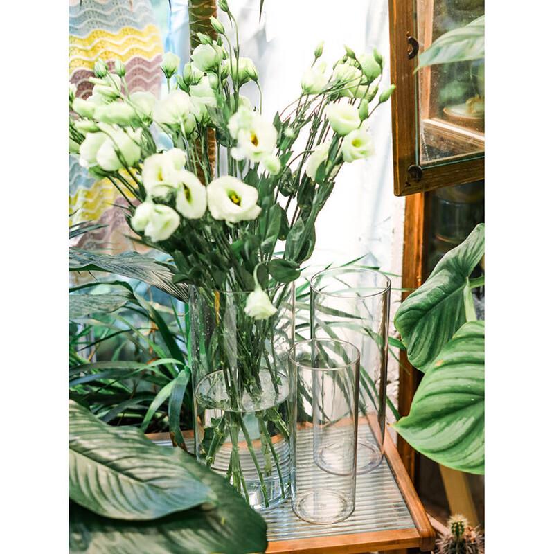 Transparent Acrylic Cylindrical Vase