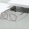 Exquisite Clear Black Frame Women Men Metal Square Minimalist Eyewear Travel Shopping Female Male Blue Light Blocking Glasses