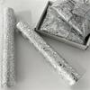 1-10Rolls INS Luxury Silver Star Tussle Style Mesh Gift Wrap Decoration DIY Crafts Holiday Gift Book Handbook Wrapping Supplies