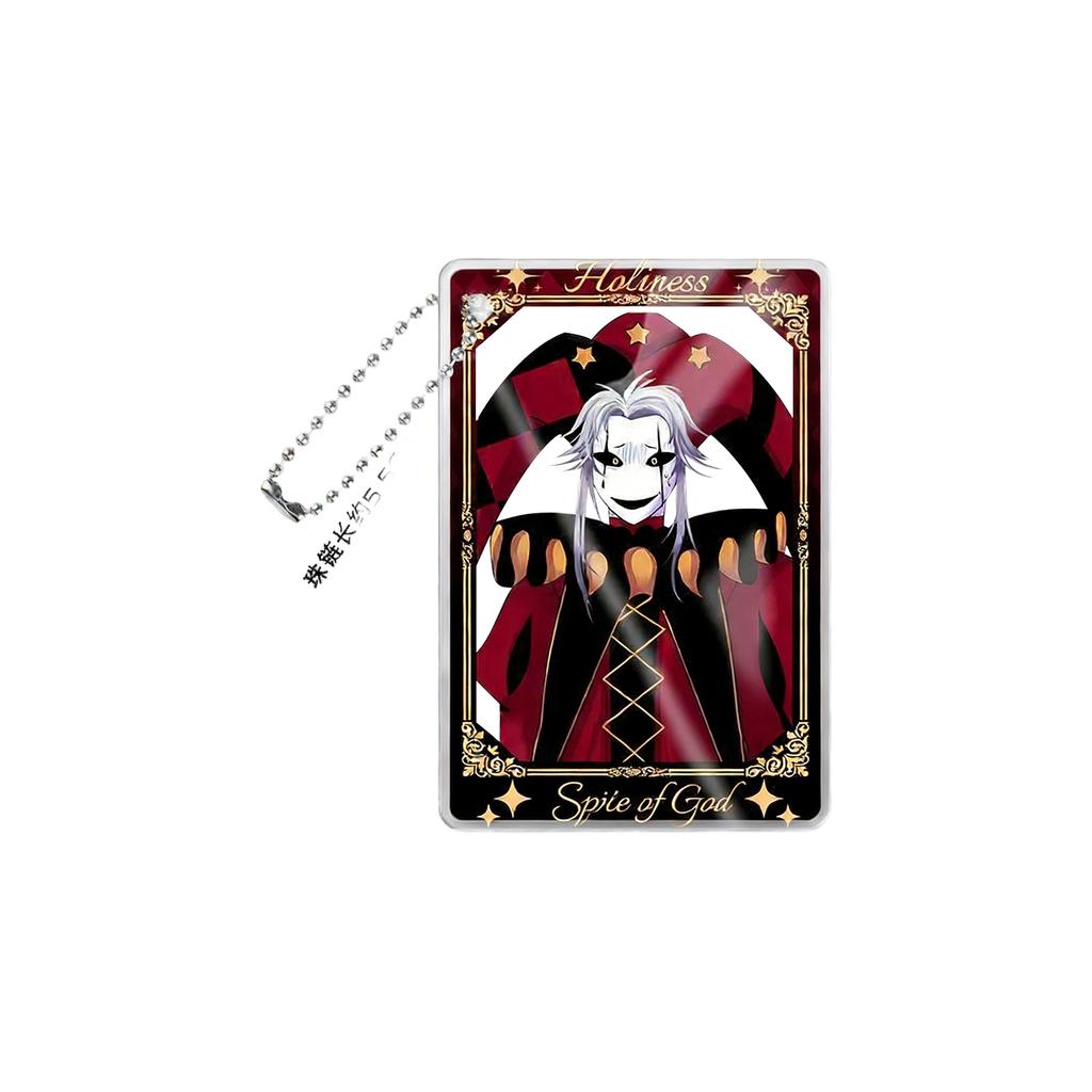Carnival- Acrylic Transparent Card Pendant - Ita Bag Charm & Photo Prop Accessory (with Bead Chain)