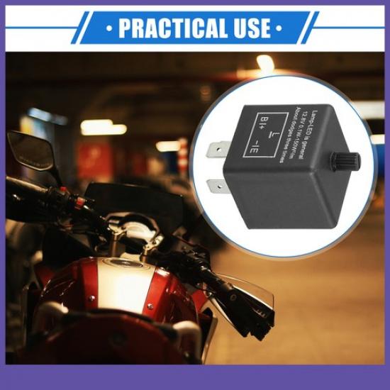 ONE Car Motorcycle Electronic LED Flasher Relay Fix, CF13JL-02 3 Pin Universal