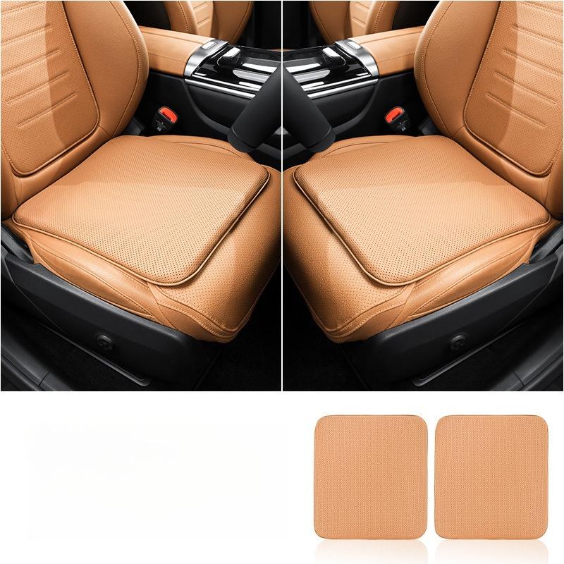 Universal Nappa Leather Car Seat Cushion Anti Slip Pad Breathable Ventilated Dirt Resistant Car Seat Cushion Seat Accessories