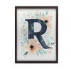 Poster Letter "R" In Floral Wreath Poster Letter "R" In Floral Wreath, 30X40 Cm, Frameless, Matte Paper 230 Gsm