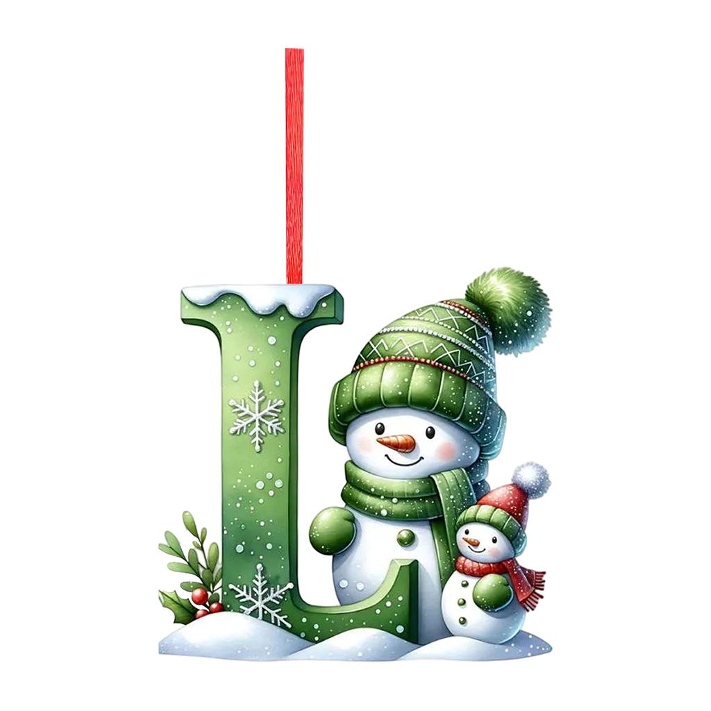2D Christmas Decoration Pendant Christmas Tree Tag Theme Party Crafts Ornament