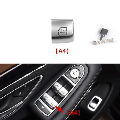 Náhradní krytka tlačítka spínače stahování okna v interiéru vozu Pro Mercedes Benz E Class W213 E200 E260 E300 E400 AMG