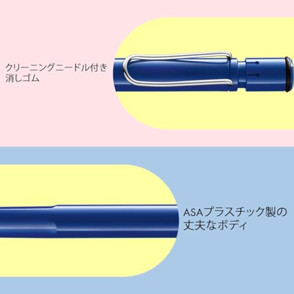 LAMY (Ramy) Safari Blue Blue Pencil - Mechanical Pencil with Ergonomic Grip Durable ASA Plastic B...
