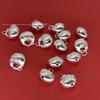 Sterling Silver 999 Chubby Fu Pendant 3D Craft Beads for DIY Jewelry & Bracelets