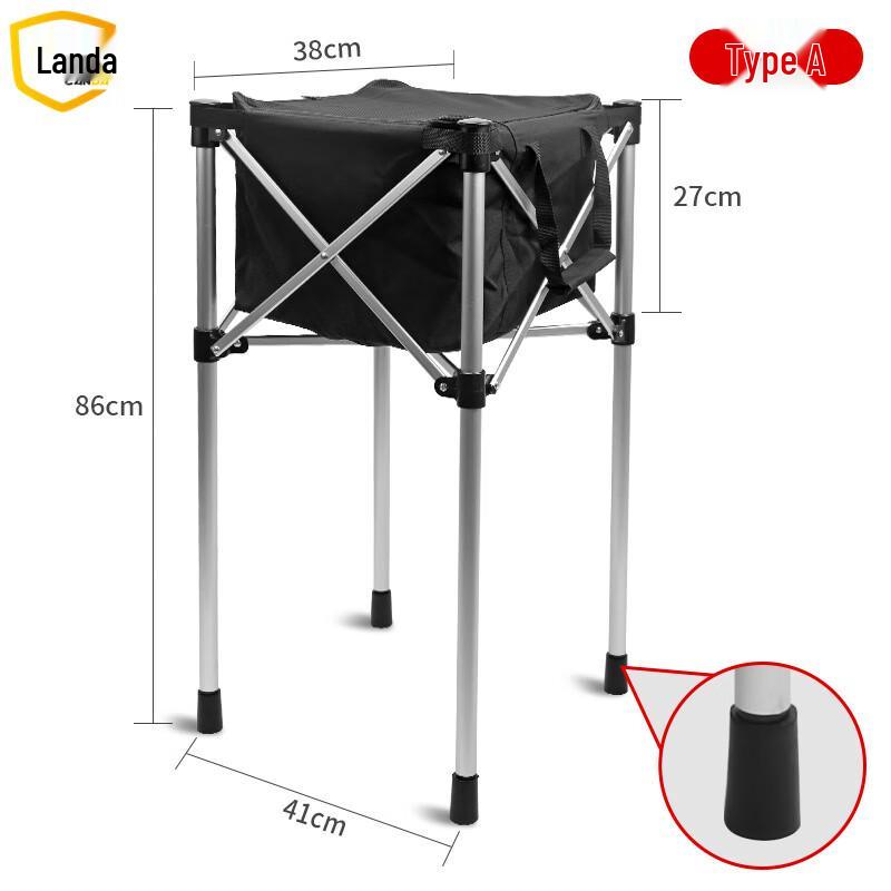 Landa Foldable Aluminum Tennis Ball Cart