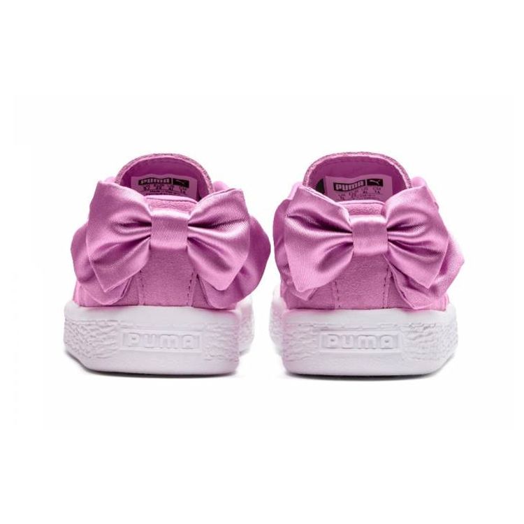 Puma Suede Bow AC Little Kid Orchid Kids Sneakers Pink 367318-05