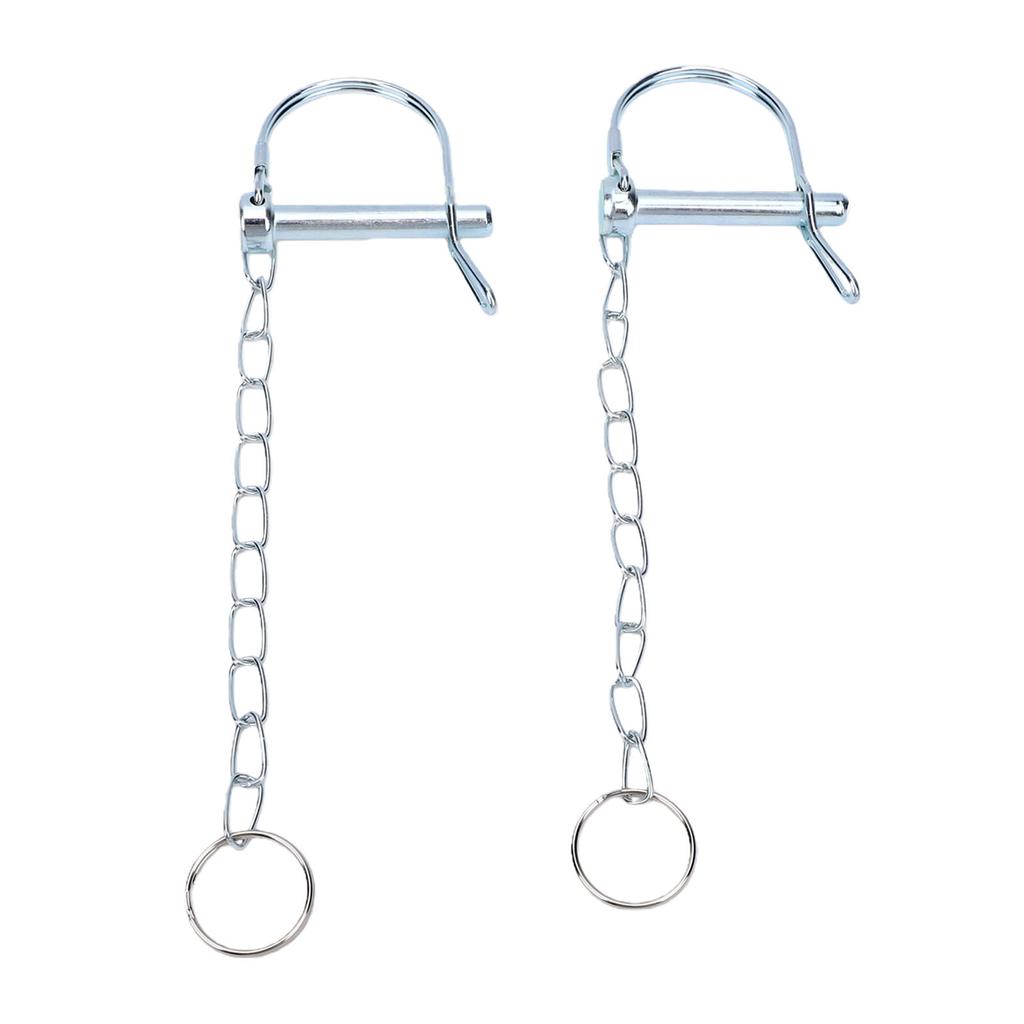 2PCS Trailer Coupler Pin with Chain 1 4in Diameter Heavy Duty Hitch Locking Pin for Towing