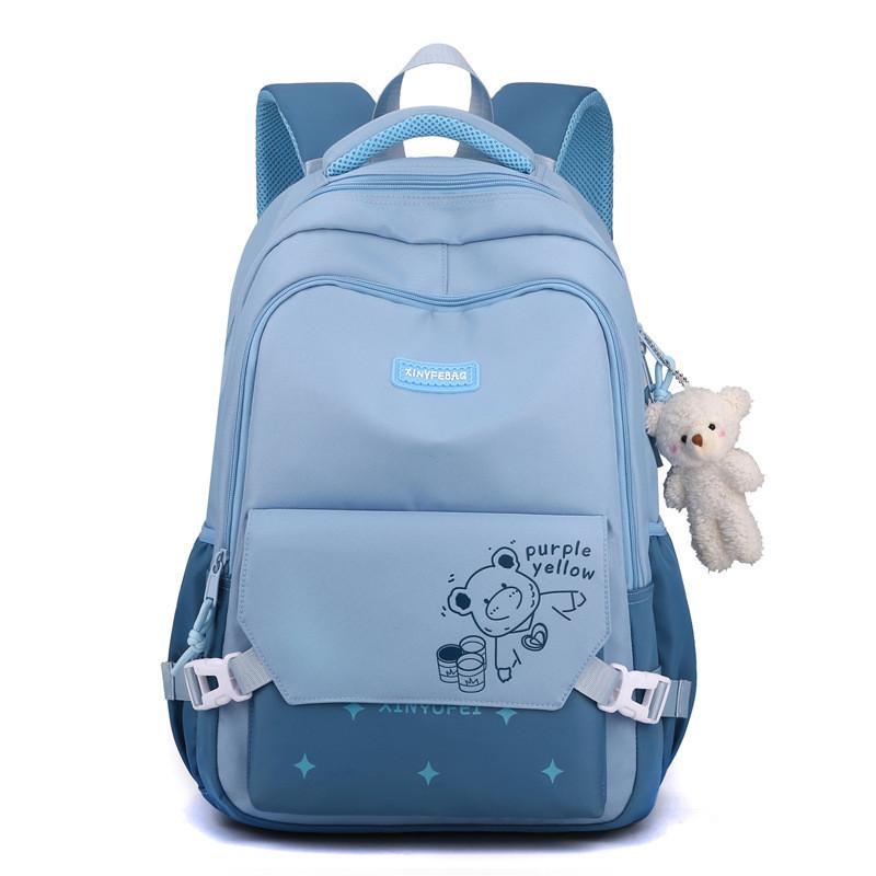 Stylish High-value Color Block Korean Style Student Backpack For Middle School