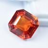 Certified Orange Sapphire 18 Ct Natural Square Cut Rare Ring Size Loose Gemstone