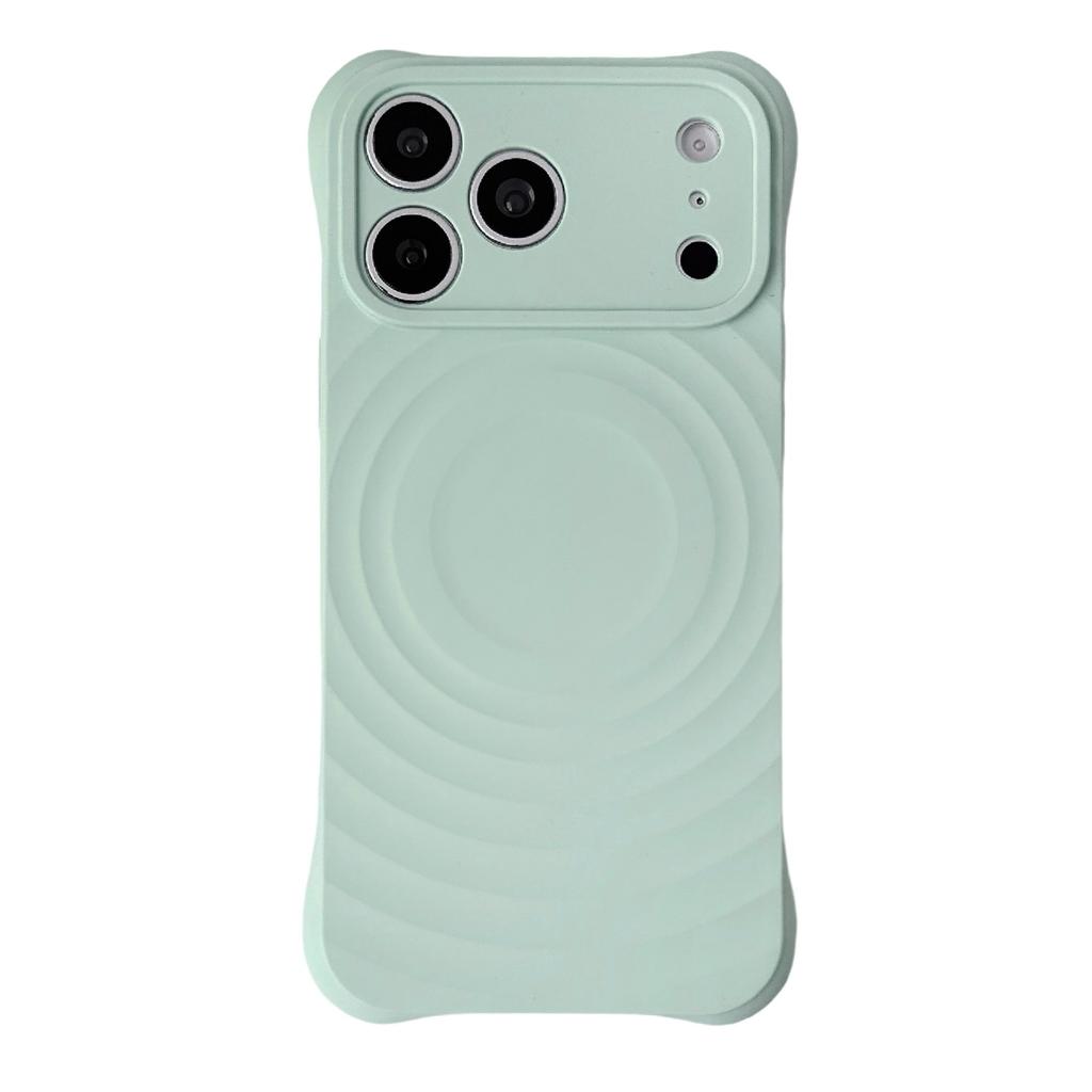 Liquid silicone ripple pattern magnetic mobile phone case Apple 17PROMAX protective case for iPhone16/15/14