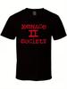 Menace To Society Graphic T-Shirt for Men - 200g Heavyweight 100% Oversized Stre