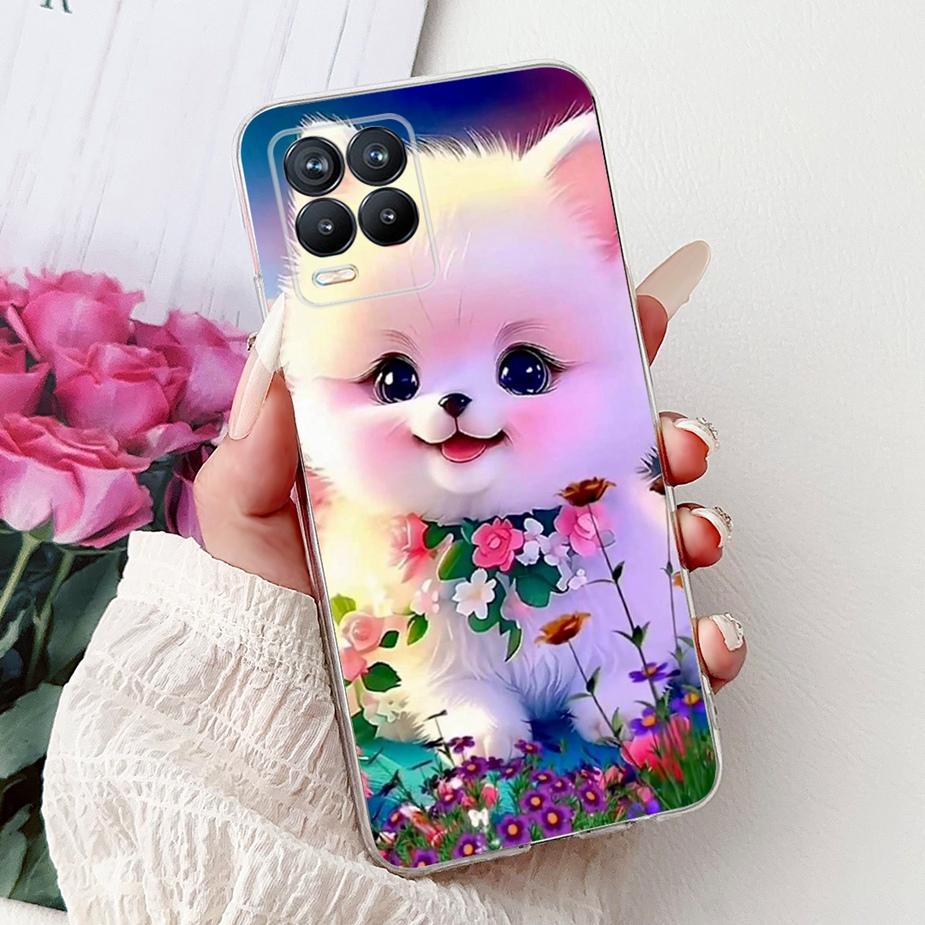 Cute Cat Fashion Painted Cover For Realme 8 Case Cover For Realme 8 Pro Soft Silicone Phone Case For Realme8 5G Realme 8i Bumper
