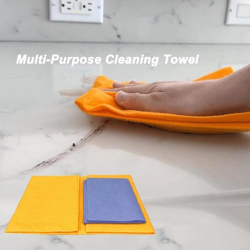 

4Pcs/set Super Absorbent Cleaning Chamois Washable Kitchen Chamois Towel Cloth Reusable For Car Drying Window Floors CN