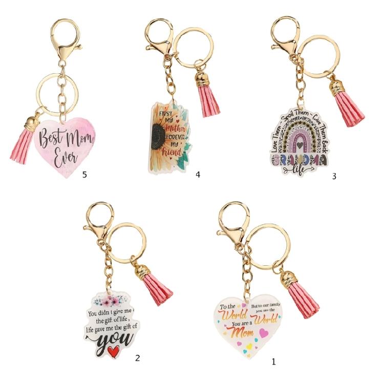 Mother's Day Pendant Keychain Backpacks Charm Key Holder Handbag Charm for Purses Backpacks Keyring Decoration