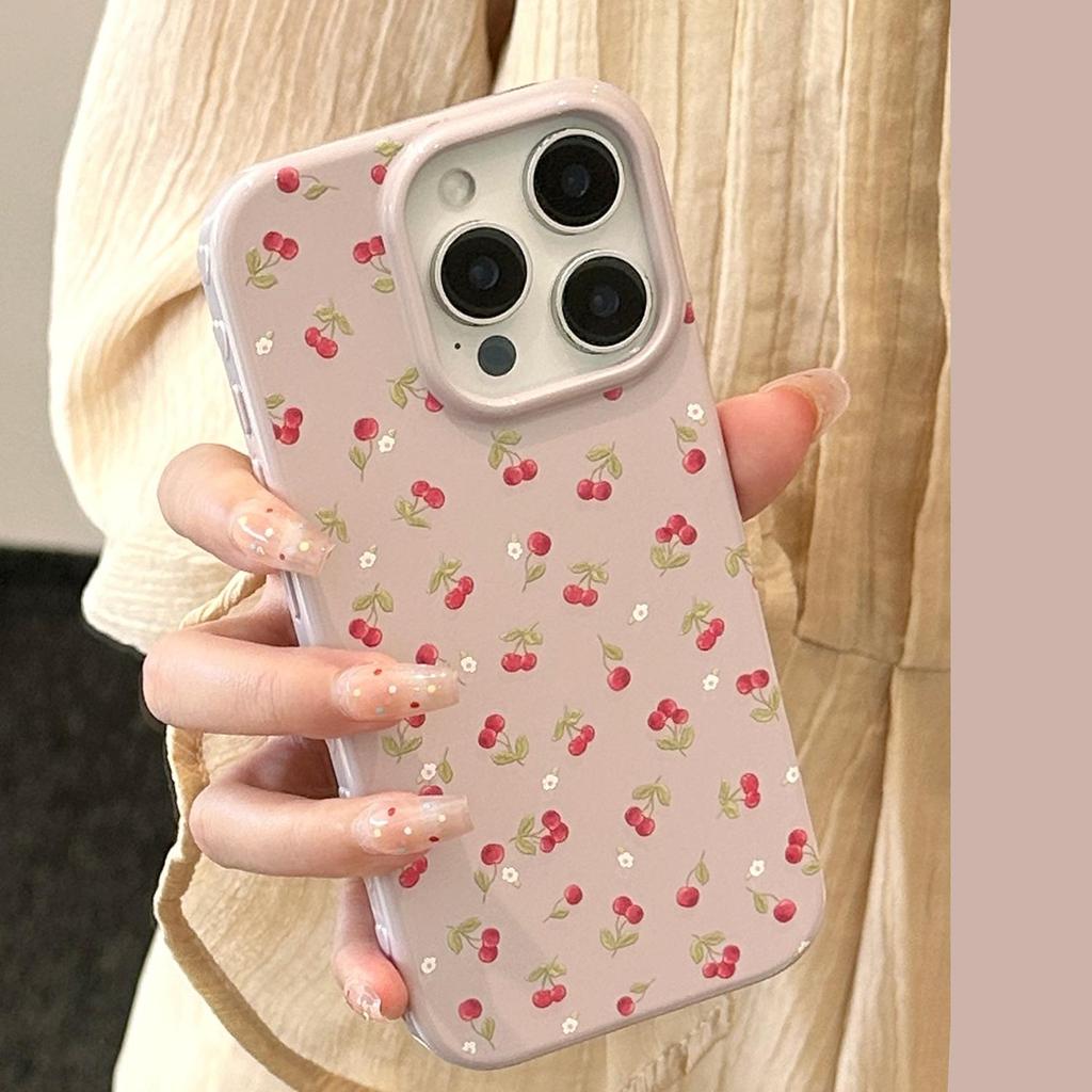 Little White Flower Cherry Case for iPhone 17 iPhone 17 Pro Max
