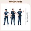 3 Pieces 1/24 Scale Police Figures Diorama Accessories Layout Miniature Scene Models for Birthday
