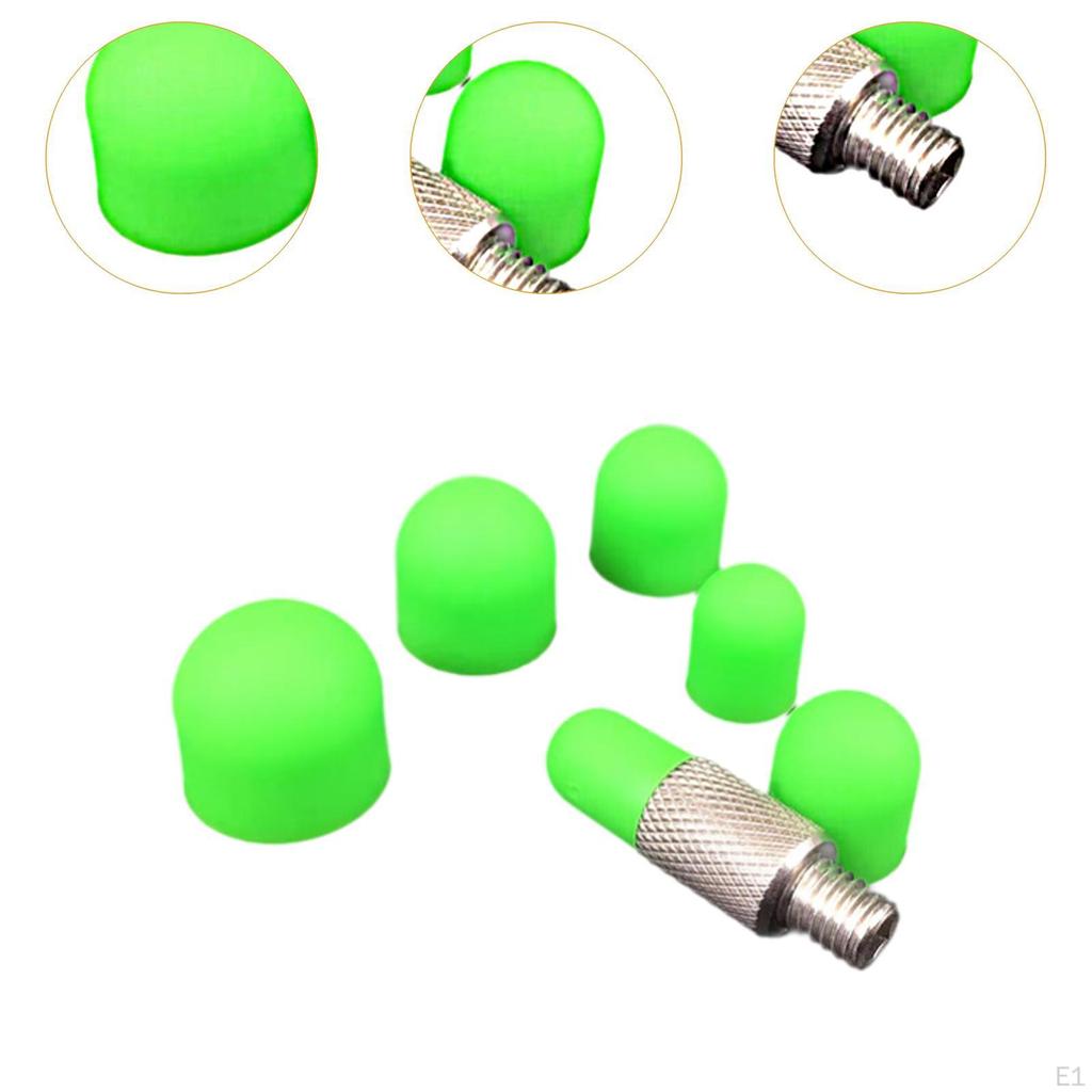 6Pcs Tap Down Pen Heads Knock Tool Paintless Dents Repair for Metal Plate Car